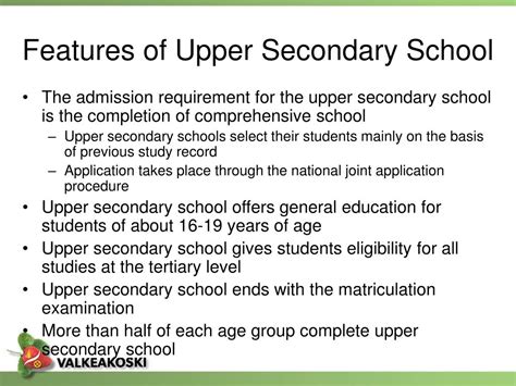 what is lower and upper secondary school